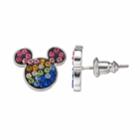 Disney's Mickey Mouse Kids' Crystal Stud Earrings, Girl's, Multicolor
