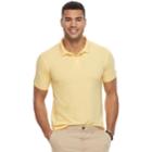 Men's Sonoma Goods For Life&trade; Flexwear Classic-fit Stretch Pique Polo, Size: Xl, Gold
