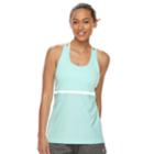 Women's Fila Sport&reg; 2-in-1 Sports Bra & Racerback Tank Top, Size: Xs, Turquoise/blue (turq/aqua)