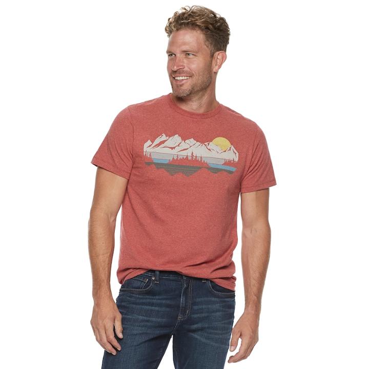 Men's Sonoma Goods For Life&trade; Outdoor Graphic Tee, Size: Small, Red