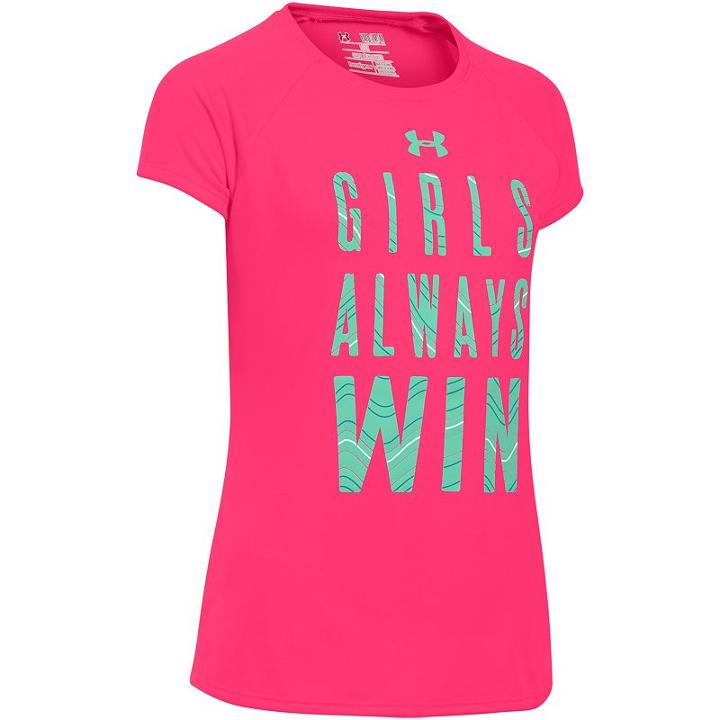 Girls 7-16 Under Armour Girls Always Win Short Sleeve Tee, Girl's, Size: Small, Ovrfl Oth