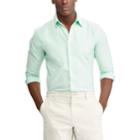 Men's Chaps Classic-fit Plaid Stretch Oxford Button-down Shirt, Size: Medium, Green