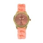 Tko Orlogi Women's Crystal Stretch Watch, Orange