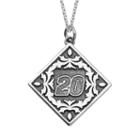 Insignia Collection Nascar Matt Kenseth 20 Stainless Steel Pendant Necklace, Women's, Size: 18, Grey
