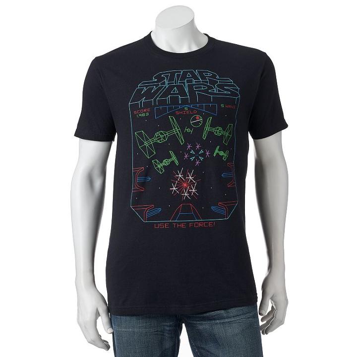 Men's Star Wars Use The Force Videogame Graphic Tee, Size: Large, Black