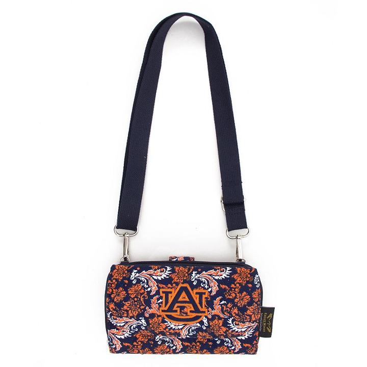 Auburn Tigers Bloom Crossbody Wallet, Women's, Multicolor