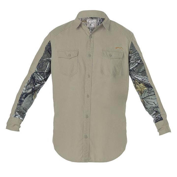 Big & Tall Realtree Earthletics Slim-fit Camo Ripstop Button-down Shirt, Men's, Size: Large, Green