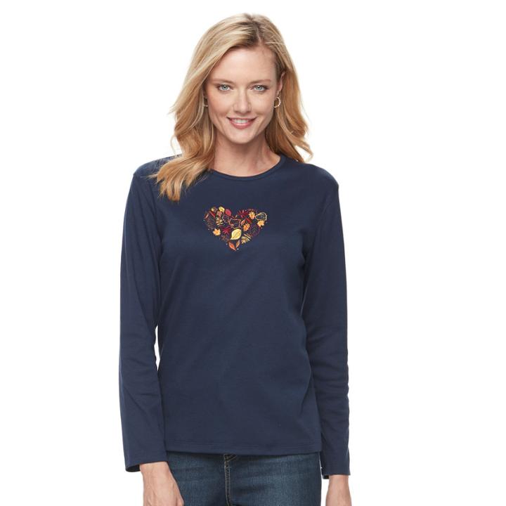Women's Mccc Sport Embroidered Fleece Top, Size: Medium, Dark Blue