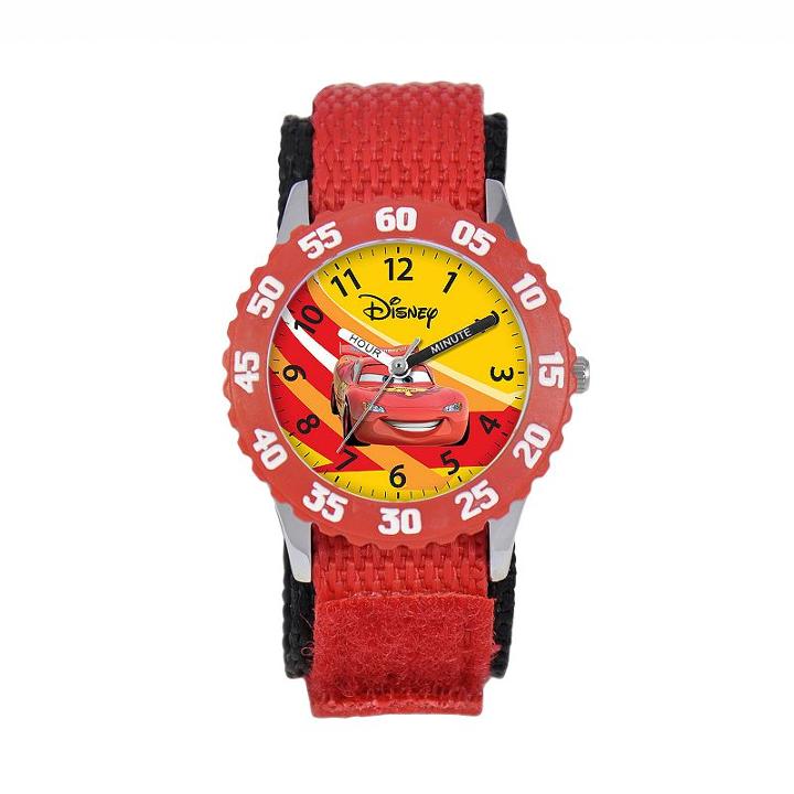 Disney / Pixar Cars Lightning Mcqueen Kids' Time Teacher Watch, Boy's, Red