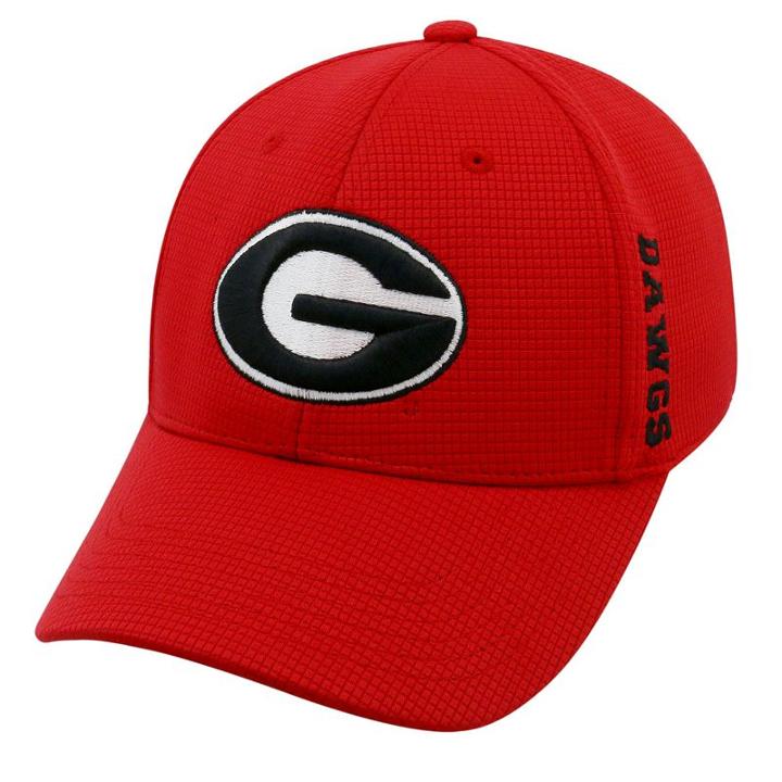 Adult Georgia Bulldogs Booster Plus Memory-fit Cap, Men's, Med Red