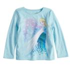 Disney's Frozen Elsa Girls 4-10 Sequin Long Sleeve Graphic Tee By Disney/jumping Beans&reg;, Size: 6x, Light Blue