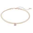 Lc Lauren Conrad Simulated Crystal Teardrop Choker Necklace, Women's, White