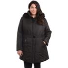 Women's Fleet Street Hooded Puffer Heavyweight Jacket, Size: Medium, Black