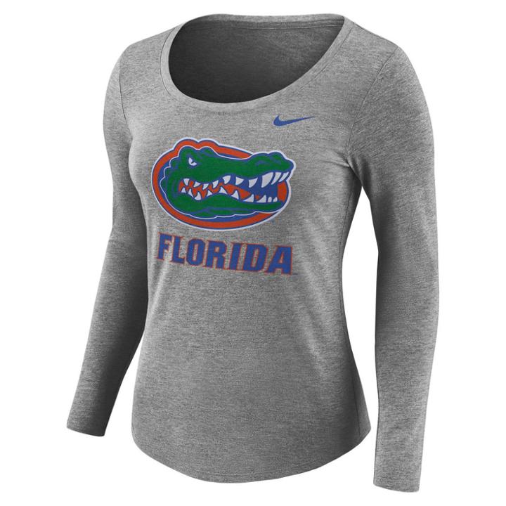Women's Nike Florida Gators Logo Tee, Size: Xxl, Gray