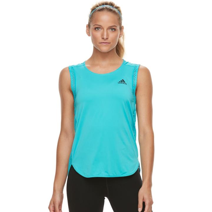 Women's Adidas Performer 2010 Tank, Size: Large, Turquoise/blue (turq/aqua)