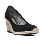 Lifestride Listed Women's Espadrille Wedges, Size: Medium (11), Black