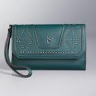 Simply Vera Vera Wang Midnight Studded Wristlet, Women's, Green