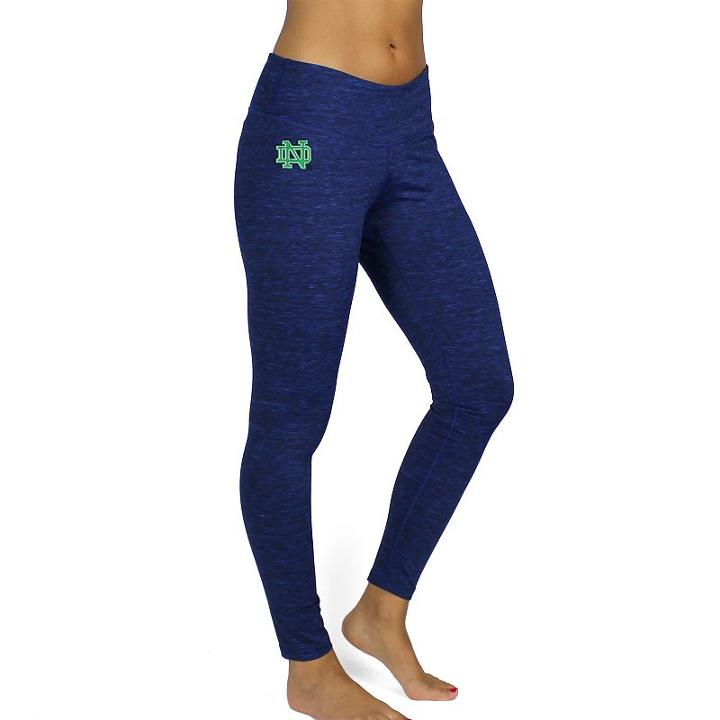 Women's Notre Dame Fighting Irish Space-dyed Leggings, Size: Large, Blue (navy)