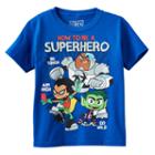 Boys 4-7 Teen Titans How To Be A Hero Tee, Boy's, Size: L(7), Brt Blue
