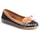 Western Chief Ditsy Dot Women's Skimmer Waterproof Rain Flats, Size: Medium (10), Black
