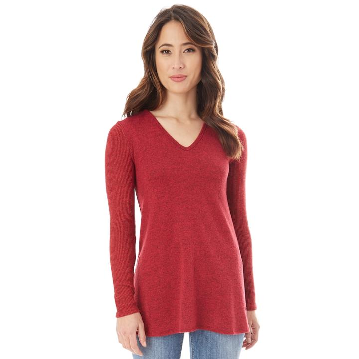Juniors' Iz Byer Lattice Back Swing Top, Teens, Size: Small, Red