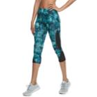 Women's Tek Gear&reg; Side Panel Mid-rise Capri Leggings, Size: Xl, Dark Blue
