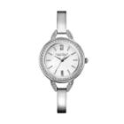 Caravelle New York By Bulova Women's Crystal Stainless Steel Bangle Watch - 43l166, Grey