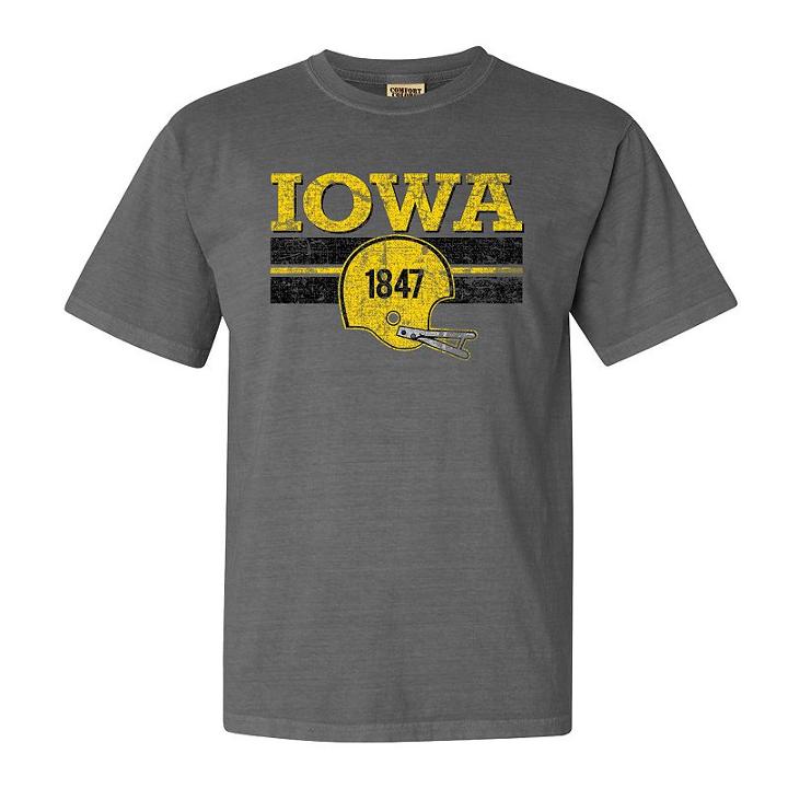 Men's Iowa Hawkeyes Retro Throwback Comfort Tee, Size: Large, Ovrfl Oth