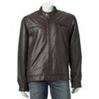 Big & Tall Vintage Leather Leather Racer Jacket, Men's, Size: Xxl Tall, Brown