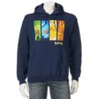 Men's Pokmon Character Powers Hoodie, Size: Small, Blue (navy)