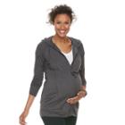 Maternity A:glow French Terry Anorak Hoodie, Women's, Size: Xl-mat, Black
