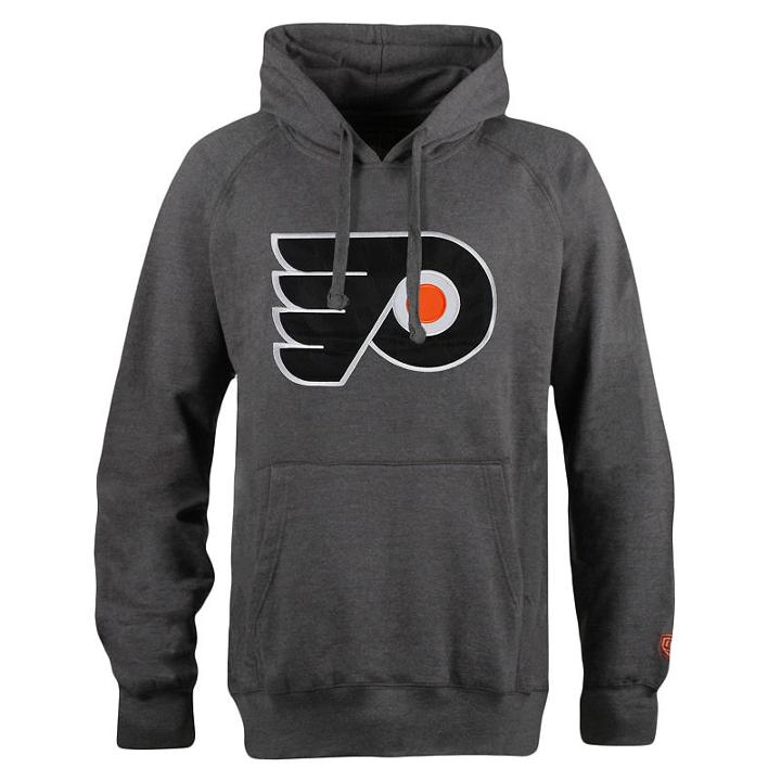 Men's Old Time Hockey Philadelphia Flyers Grover Fleece Hoodie, Size: Small, Black