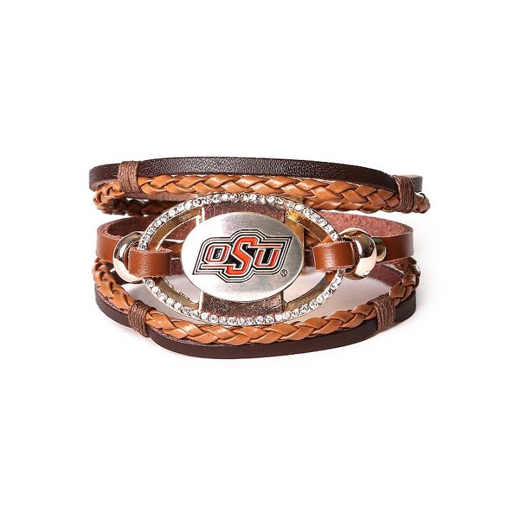 Women's Oklahoma State Cowboys Bracelet Set, Brown