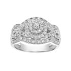 Simply Vera Vera Wang 14k White Gold 1/2 Carat T.w. Diamond Tiered Engagement Ring, Women's, Size: 6.50