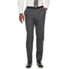 Men's Savile Row Modern-fit Stretch Dress Pants, Size: 34x30, Med Grey