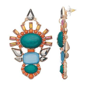 Gs By Gemma Simone Statement Earrings, Women's, Multicolor