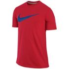 Men's Nike Swoosh Logo Tee, Size: Xl, Red