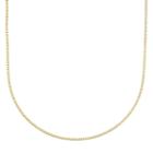 24k Gold-over-silver Box Chain Necklace, Women's, Multicolor