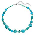 Napier Simulated Turquoise Beaded Necklace, Women's, Turq/aqua