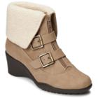 A2 By Aerosoles Music Women's Fleece-lined Cuffed Ankle Boots, Size: Medium (8.5), Beige Oth