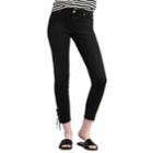 Women's Levi's&reg; 711 Lace-up Skinny Jeans, Size: 31(us 12)m, Black