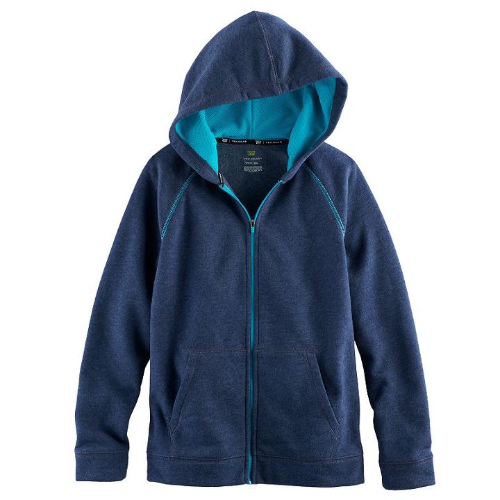 Boys 8-20 Tek Gear&reg; Ultra-soft Fleece Hoodie, Size: L(14/16), Blue (navy)