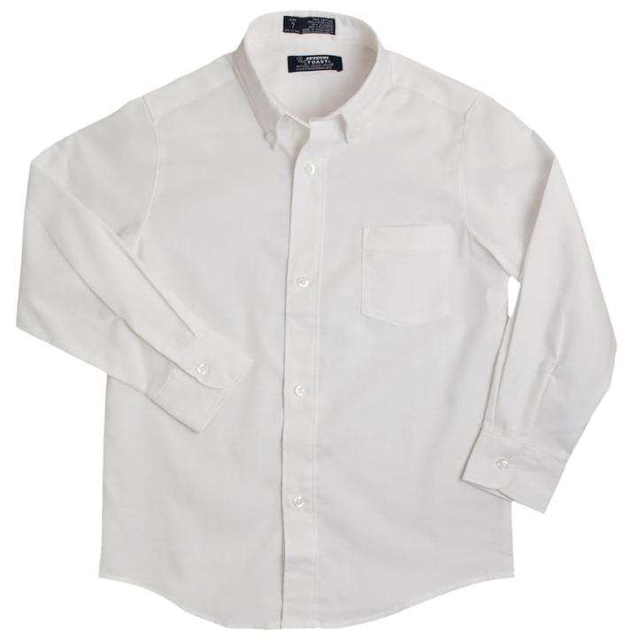Toddler Boy French Toast Long Sleeve Oxford Button-down Shirt, Size: 2t, White