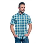 Men's Lee Chip Button-down Shirt, Size: Xxl, Light Blue