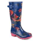 Journee Collection Mist Women's Water Resistant Rain Boots, Size: Medium (8), Blue (navy)