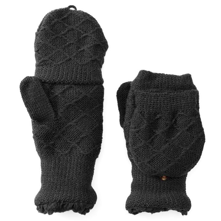 Women's Sonoma Goods For Life&trade; Convertible Flip-top Mittens, Black