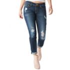 Juniors' Denizen From Levi's Ripped Boyfriend Jeans, Women's, Size: 15, Dark Blue