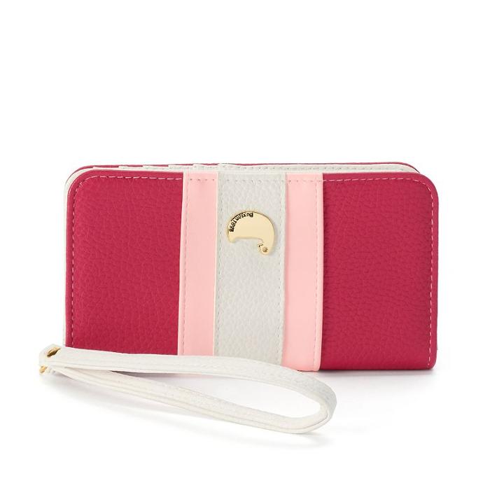 Buxton Prepster Colorblock Cell-phone Wristlet, Women's, Pink