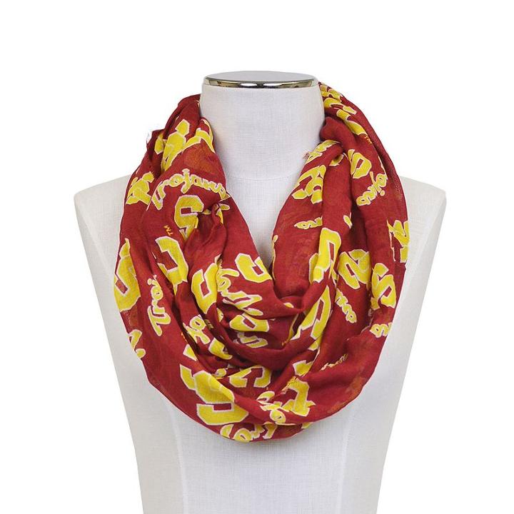 Women's Zoozatz Usc Trojans Logo Infinity Scarf, Multicolor
