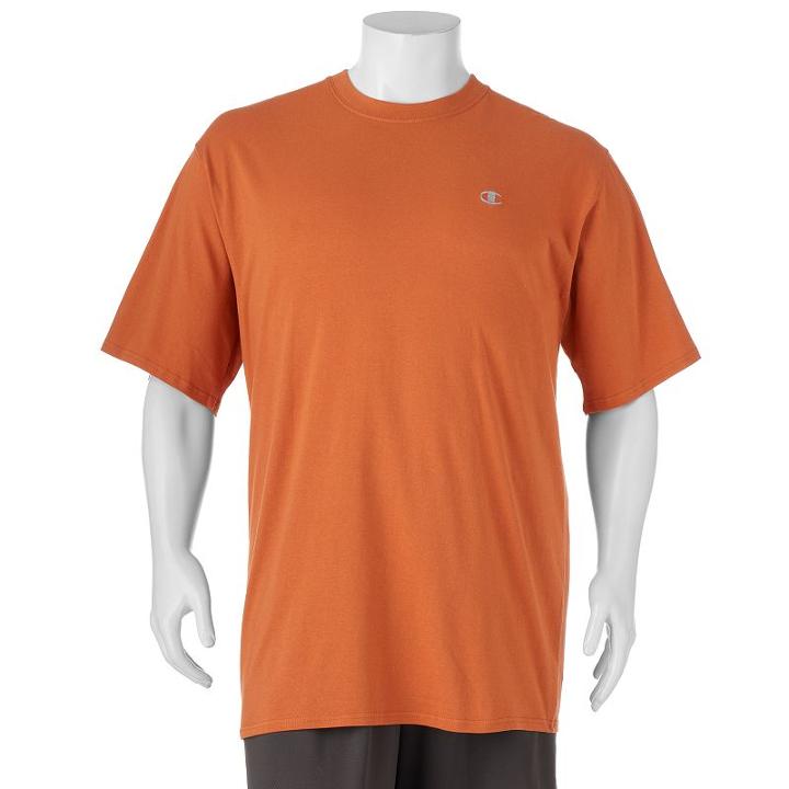 Big & Tall Champion Solid Tee, Men's, Size: 4xl Tall, Drk Orange